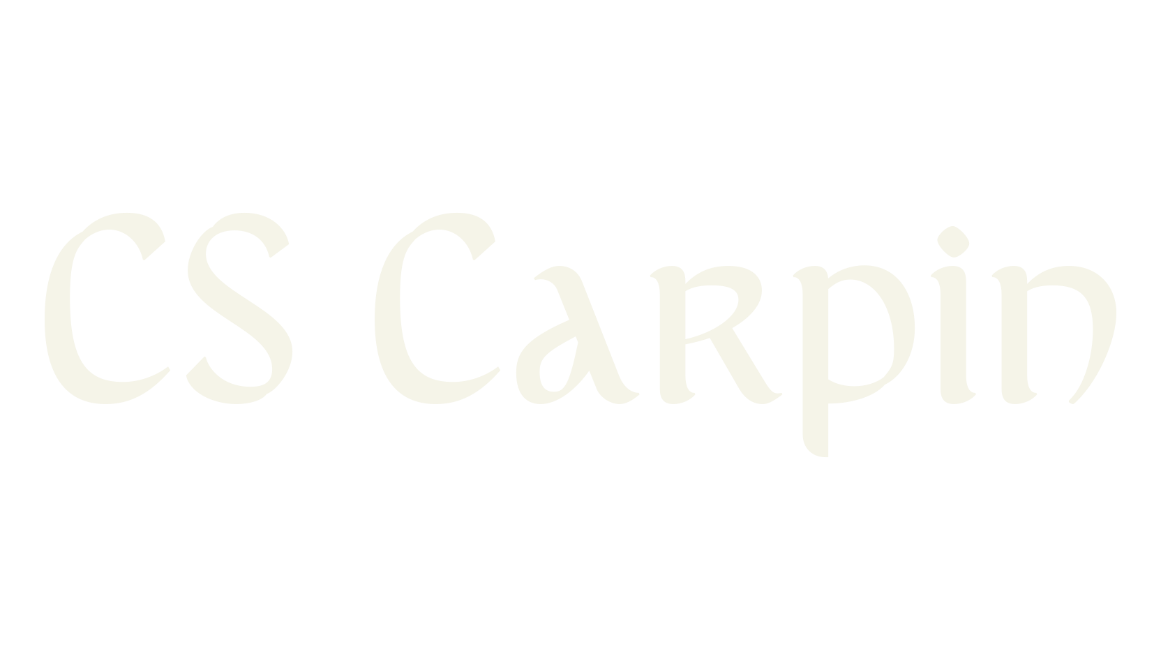 CS Carpin, uncial font preview