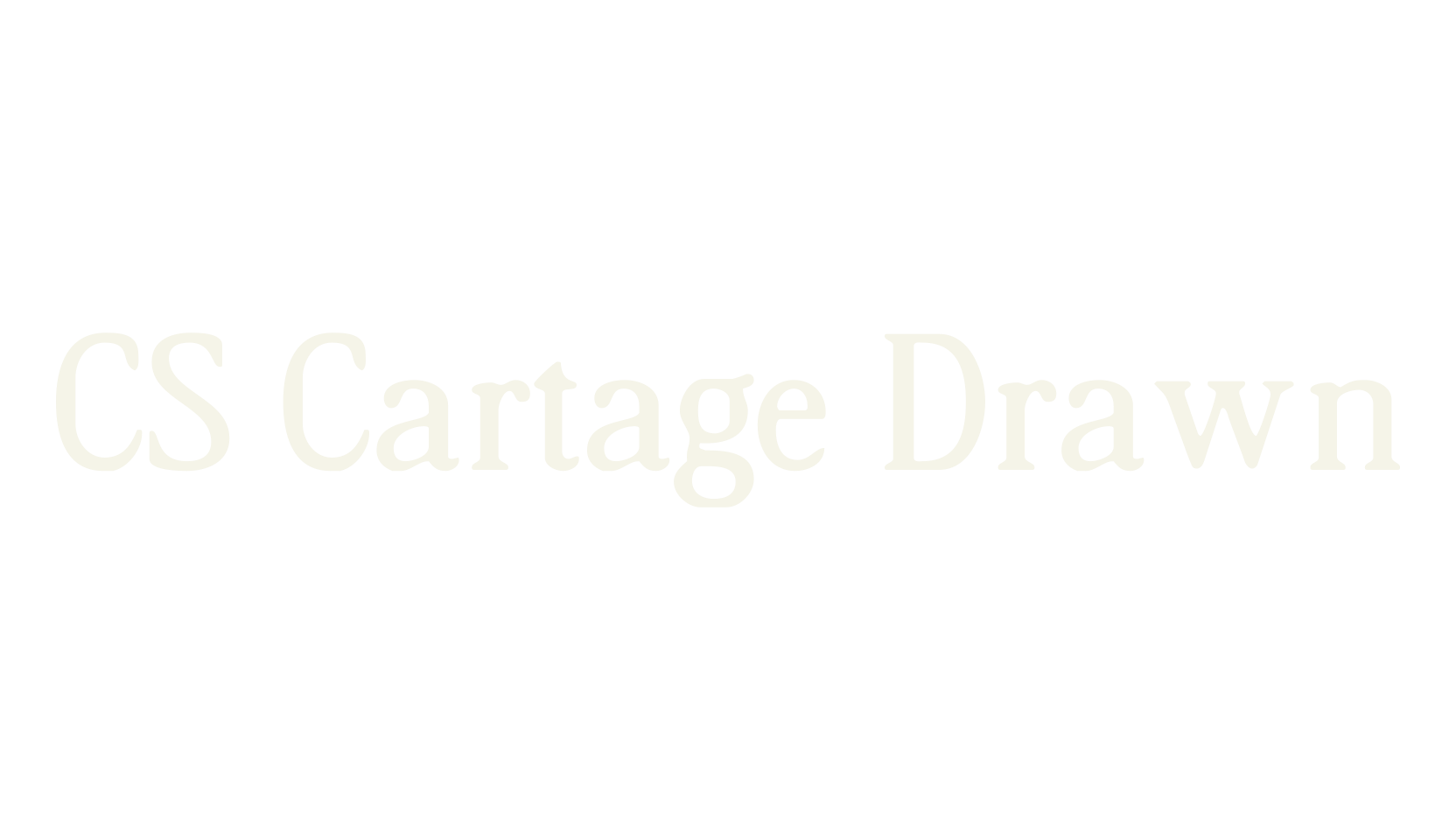 CS Cartage Drawn, display market font preview