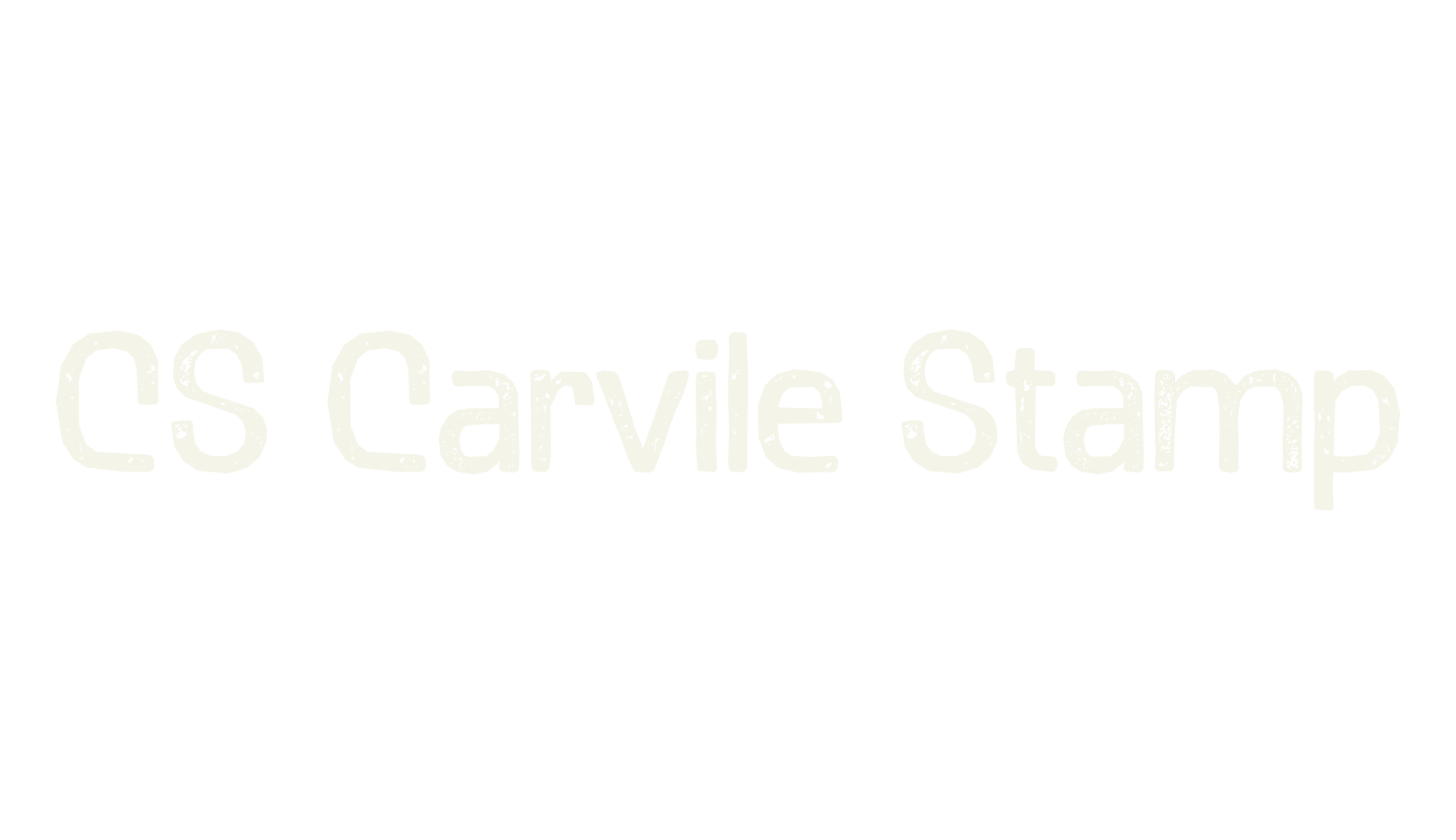 CS Carvile Stamp, display market font preview