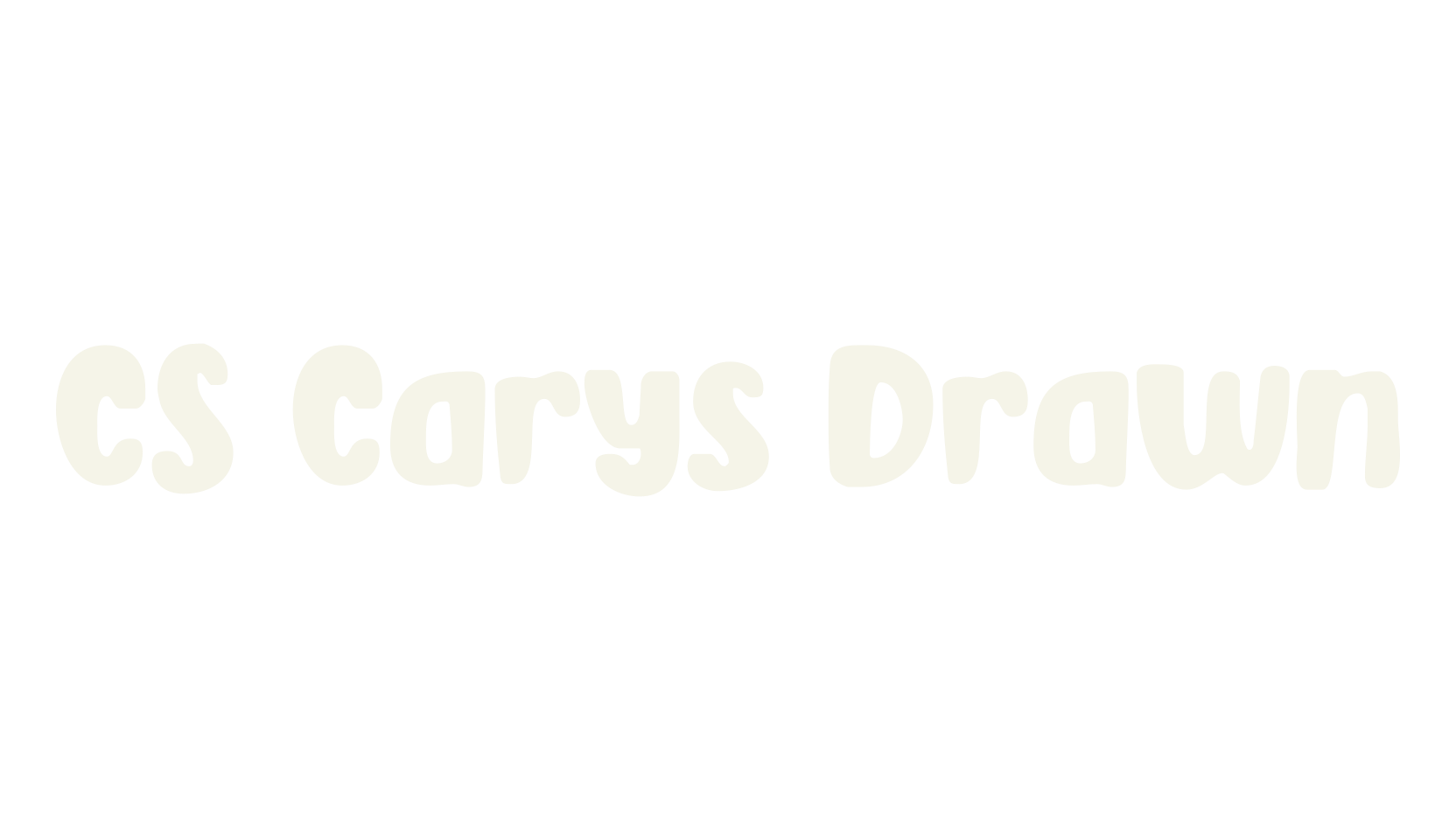 CS Carys Drawn, display market font preview
