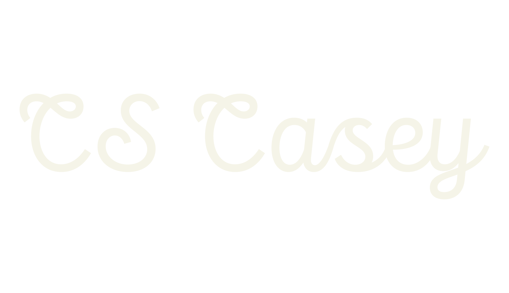 CS Casey, script font preview