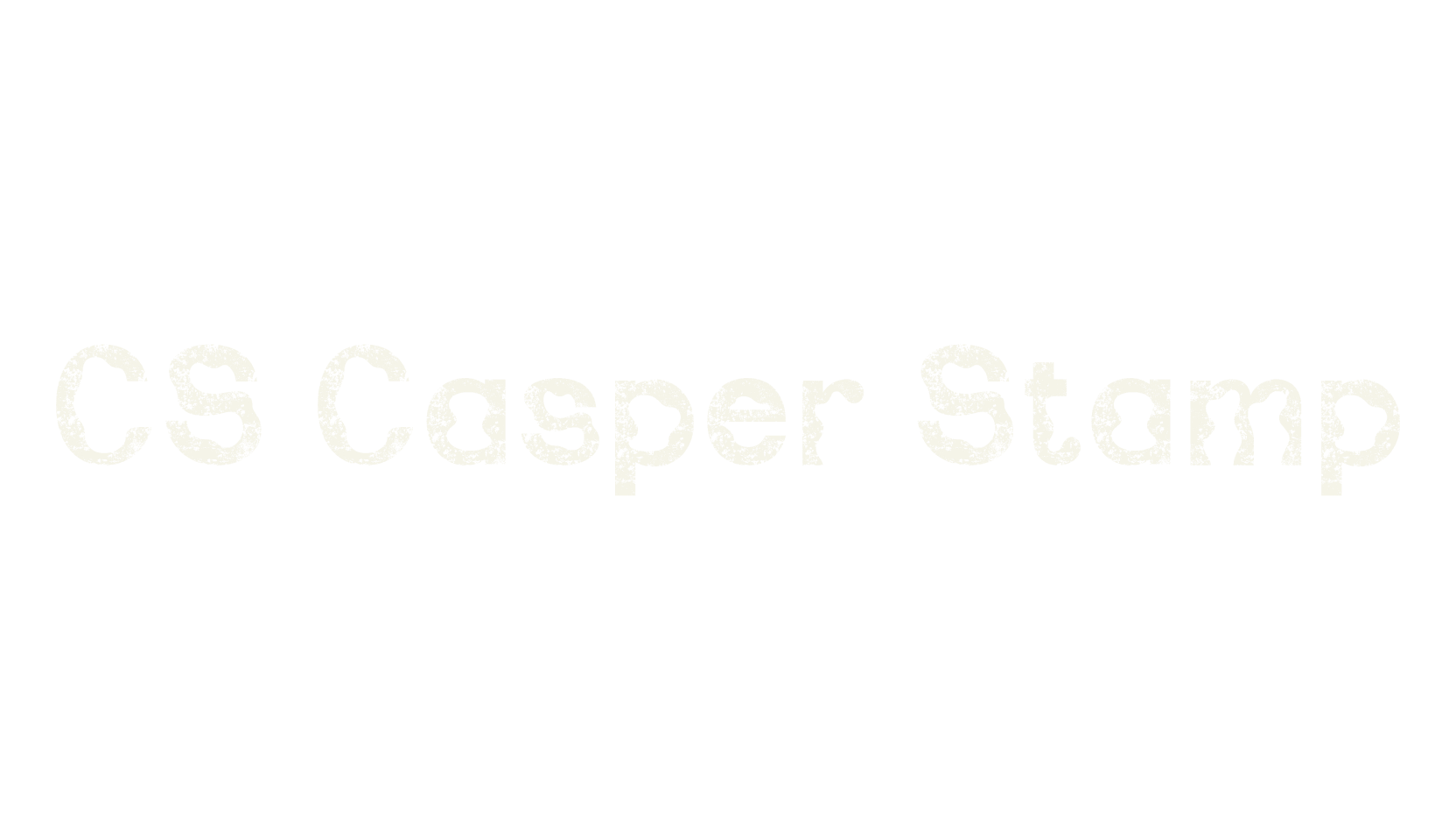 CS Casper Stamp, display market font preview
