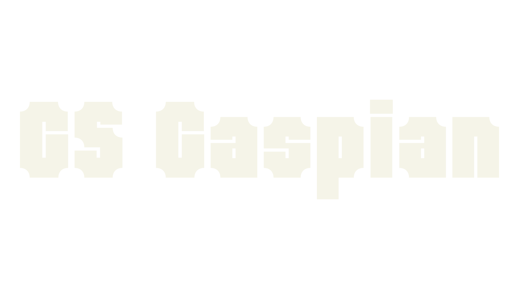 CS Caspian, industrial font preview