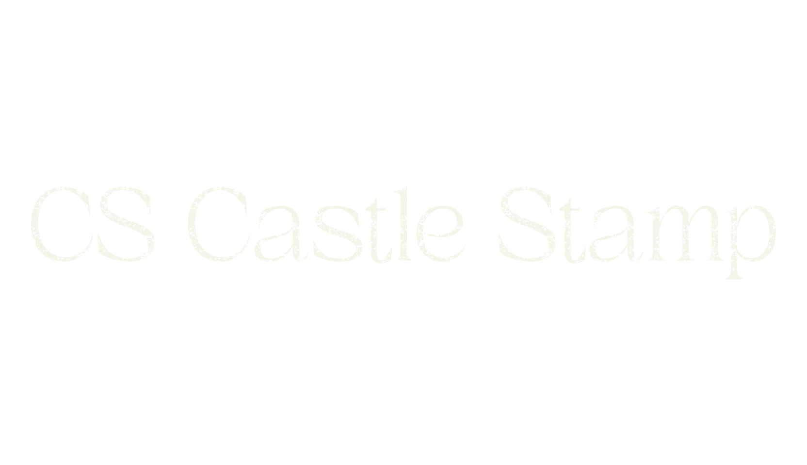 CS Castle Stamp, vintage font preview
