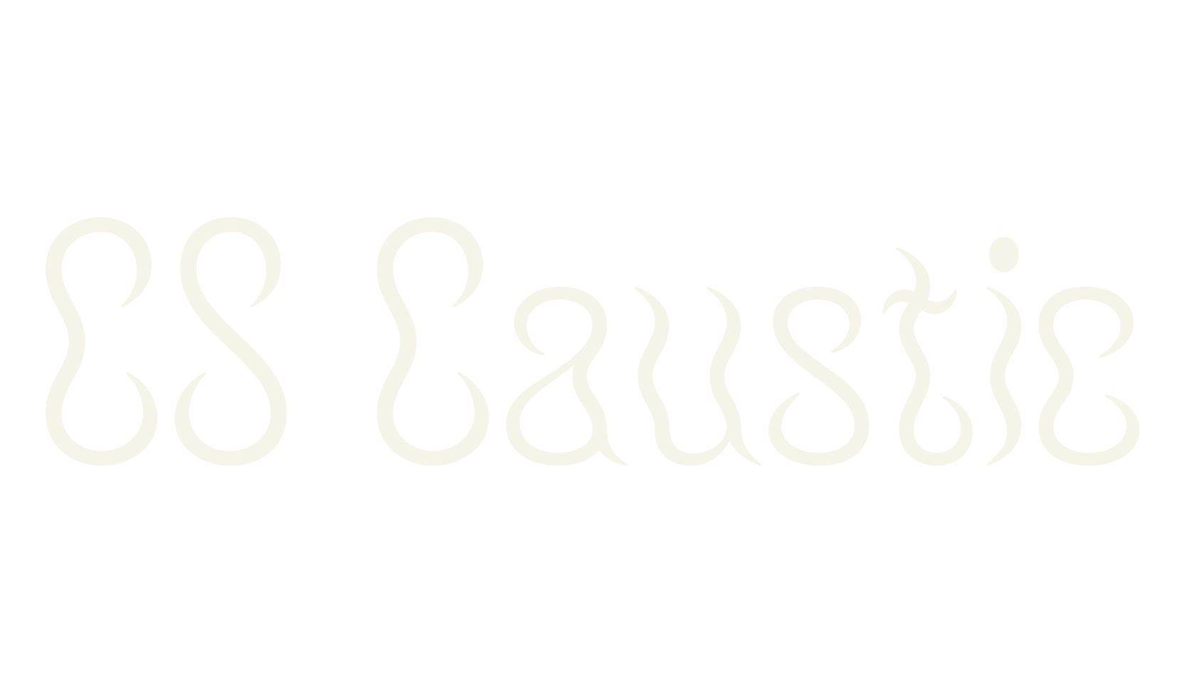CS Caustic, wavy font preview