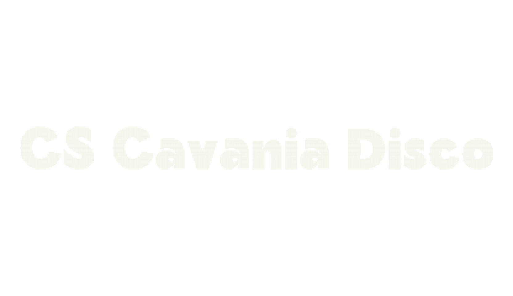 CS Cavania Disco, dotted font preview