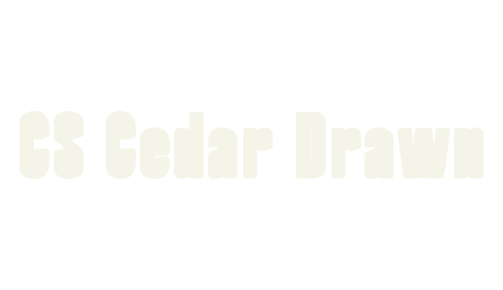 CS Cedar Drawn, poster font preview