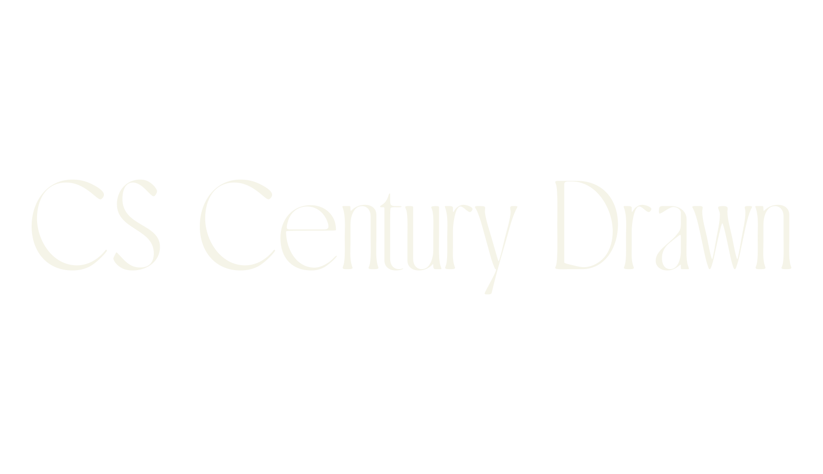 CS Century Drawn, elegant font preview