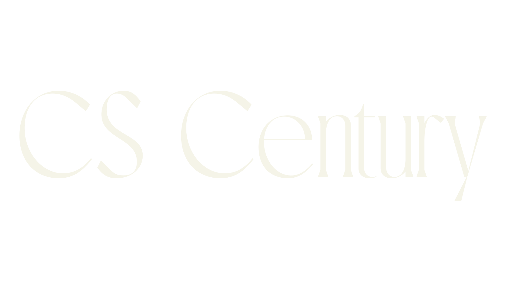 CS Century, minimalist font preview