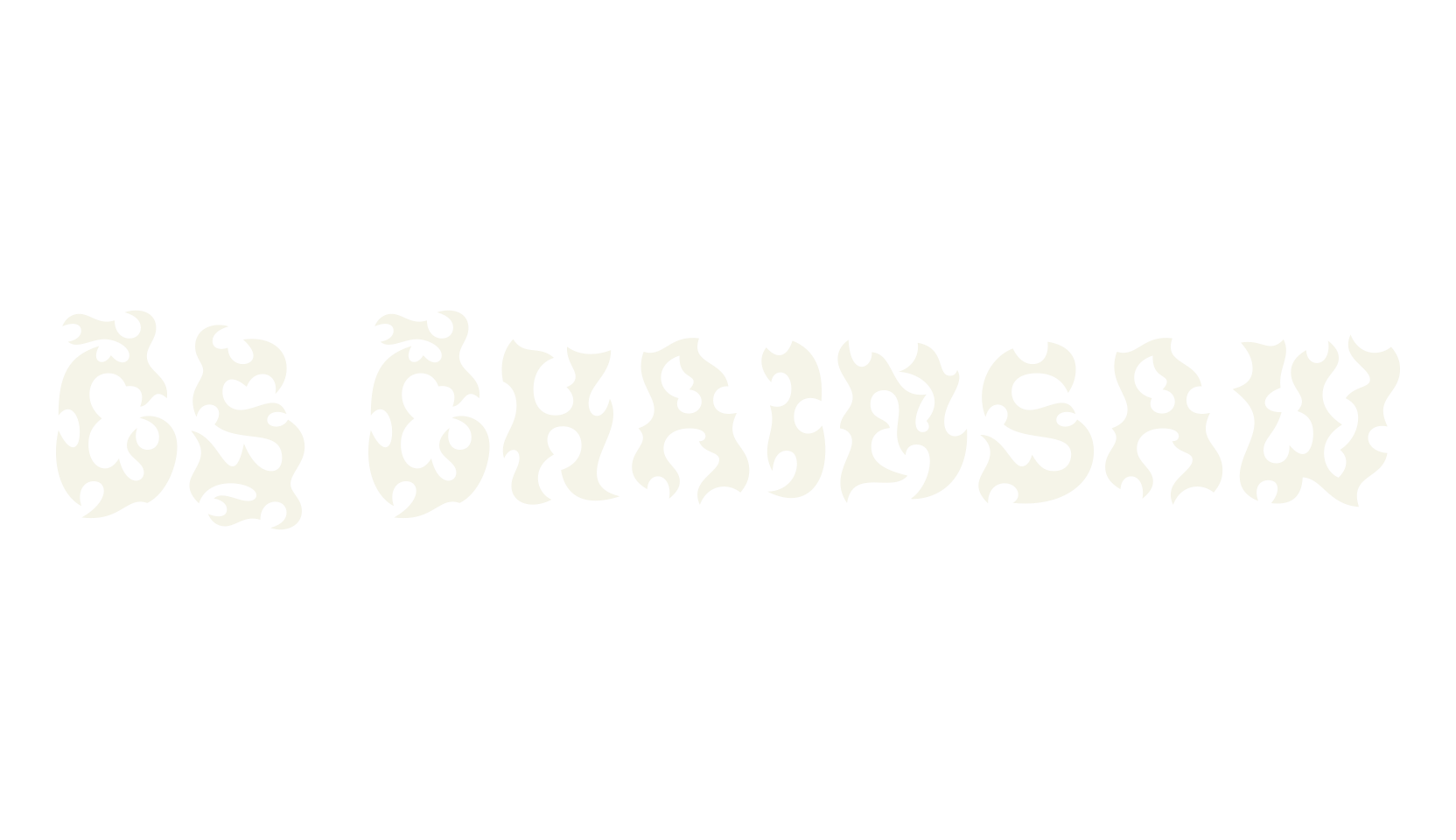 CS Chainsaw, black metal font preview