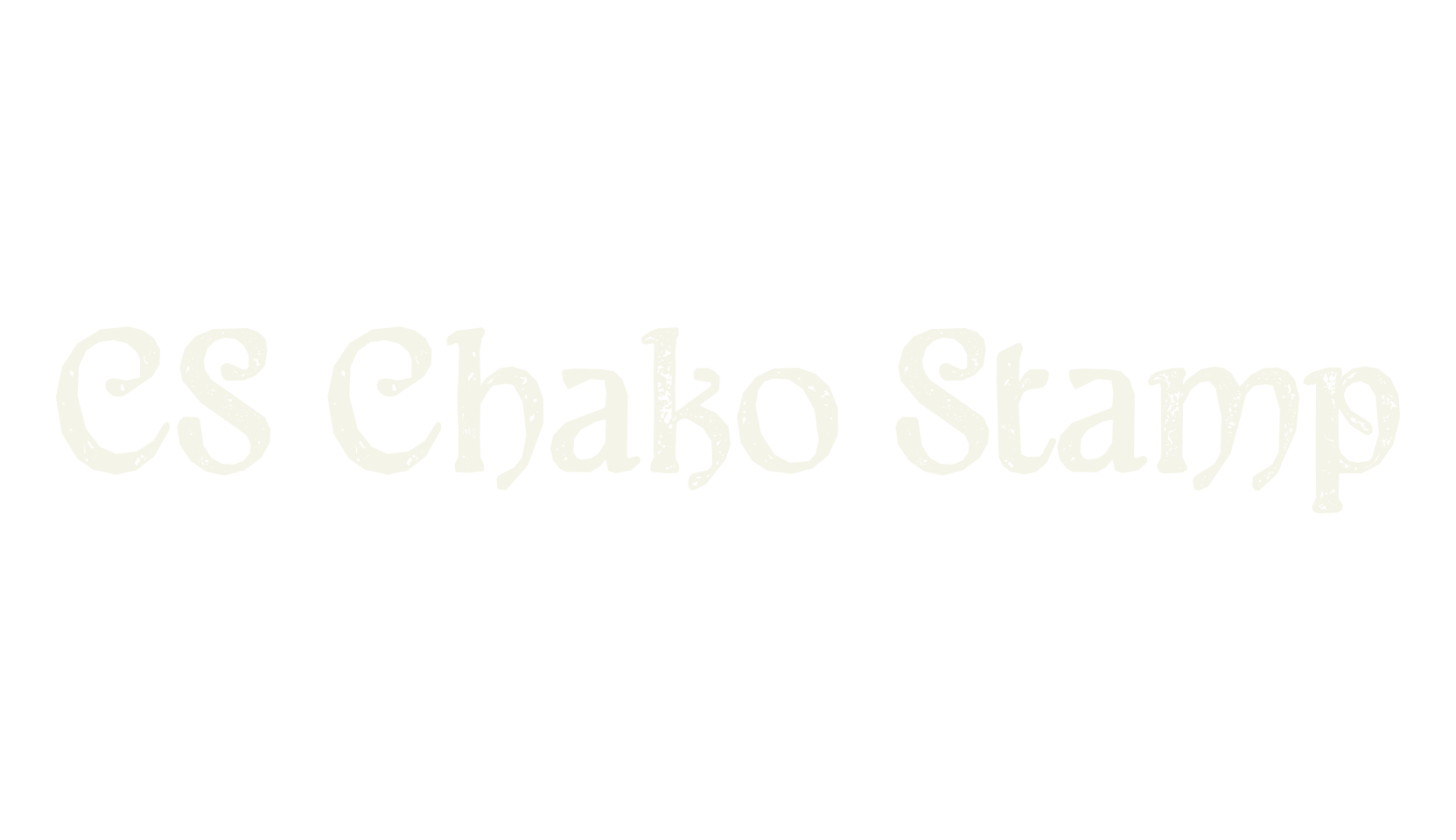 CS Chako Stamp, serif font preview