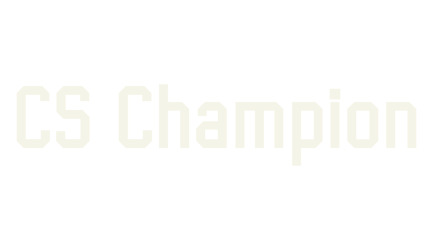 CS Champion, sports font preview