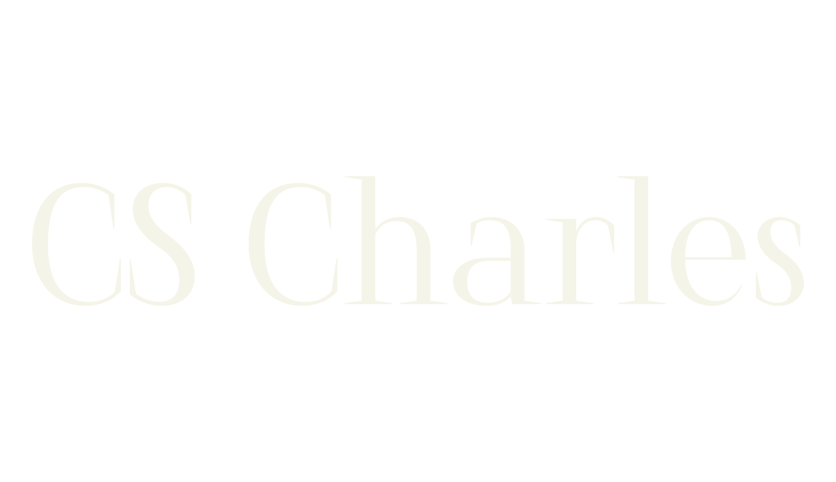 CS Charles, stylish font preview
