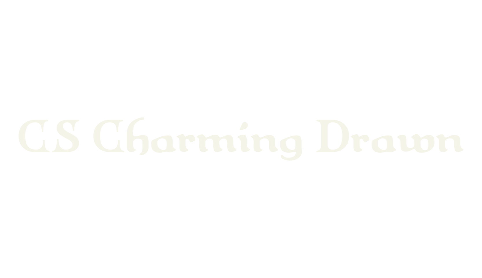 CS Charming Drawn, gothic font preview