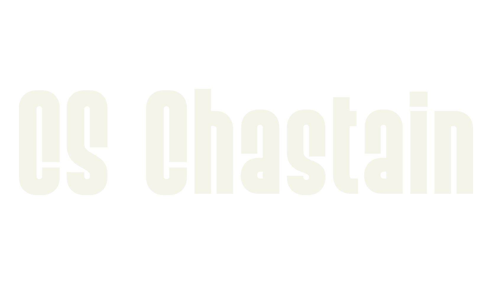 CS Chastain, logo font preview