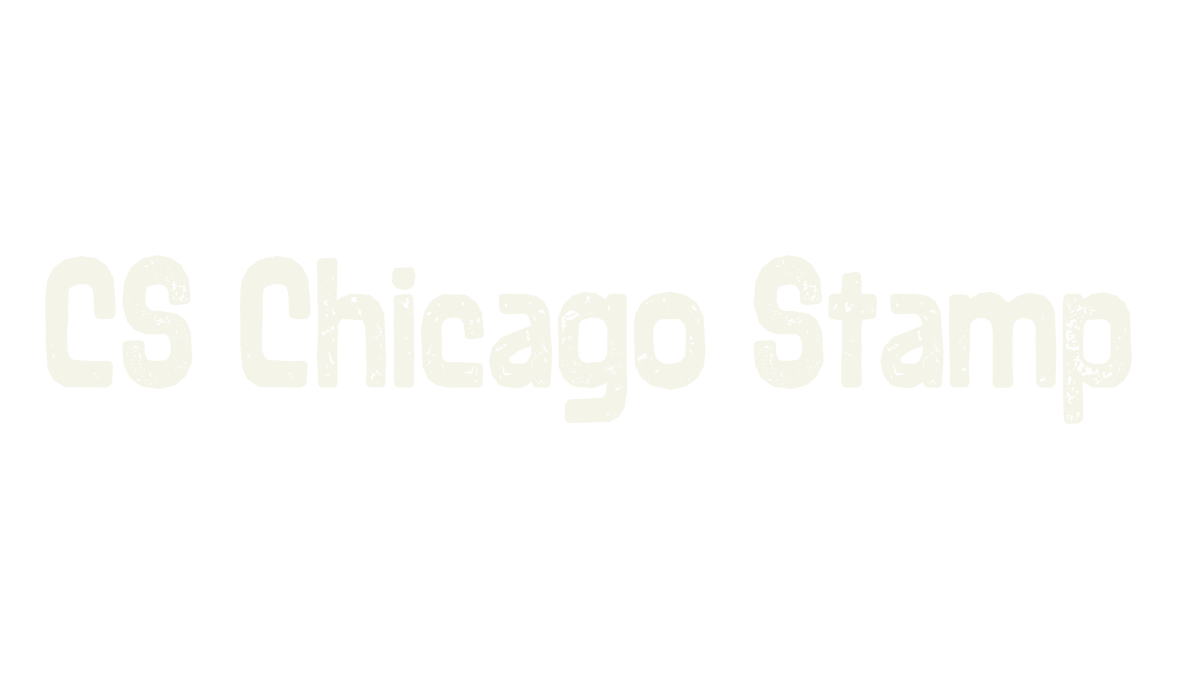 CS Chicago Stamp, display market font preview