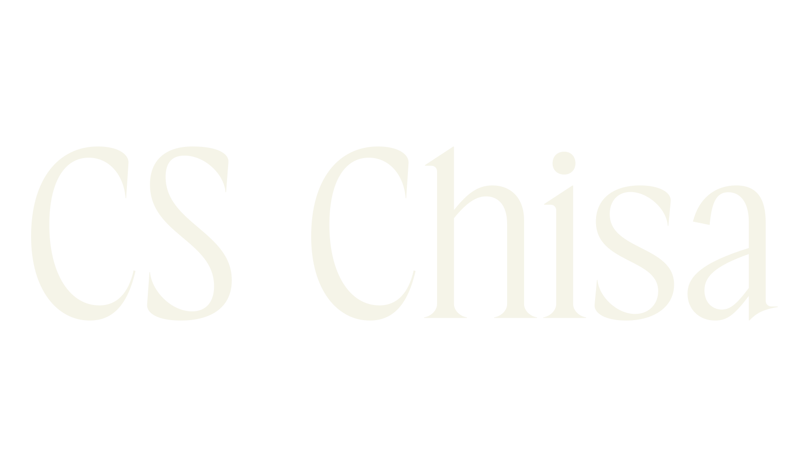 CS Chisa, condensed font preview