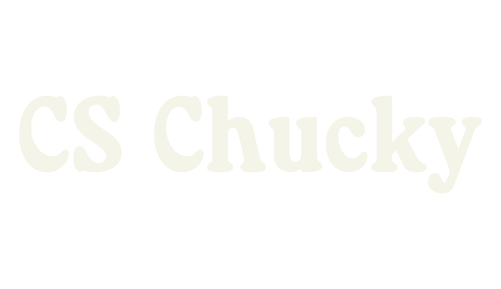 CS Chucky, cute font preview