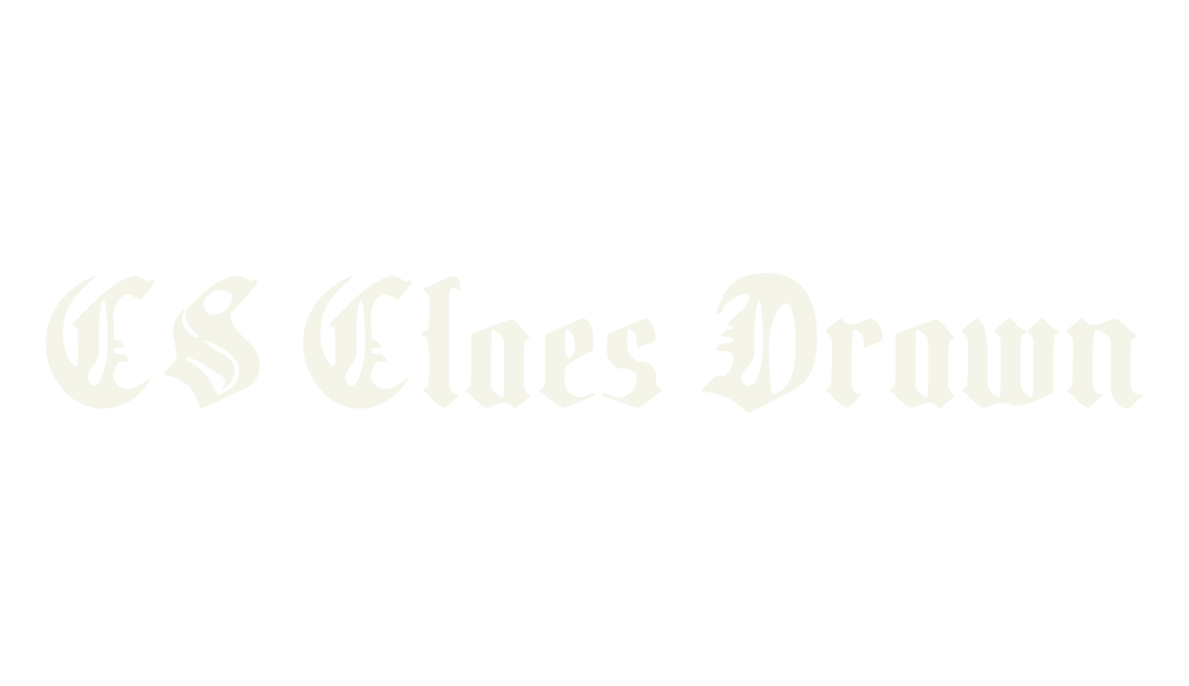 CS Claes Drawn, blackletter font preview