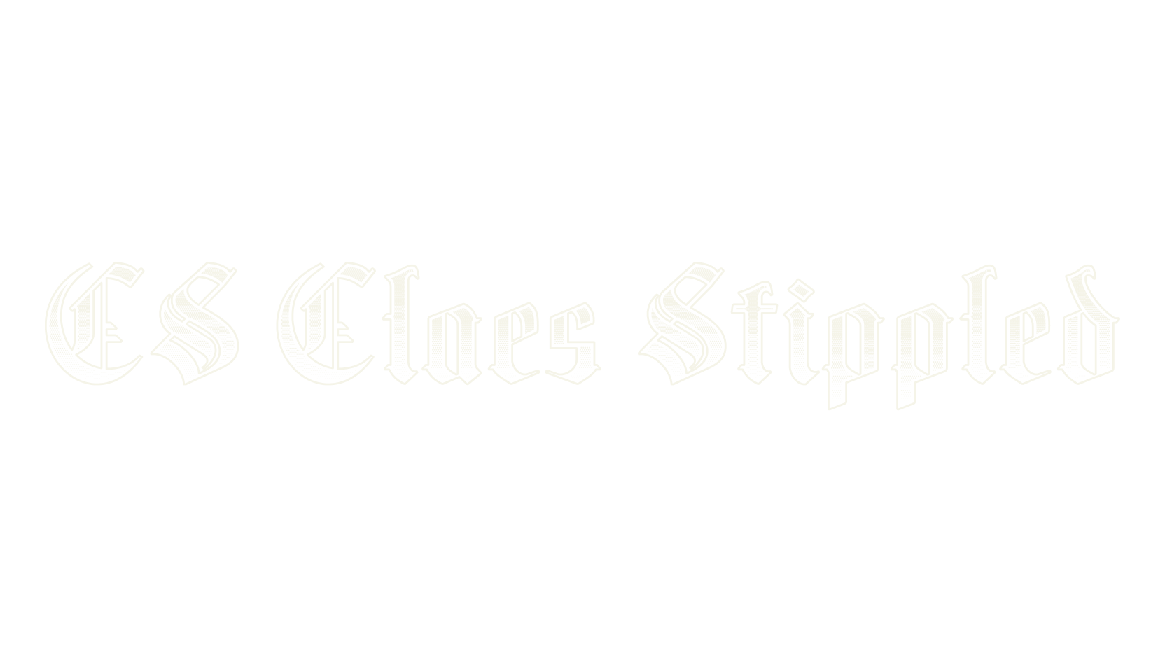 CS Claes Stippled, fantasy font preview