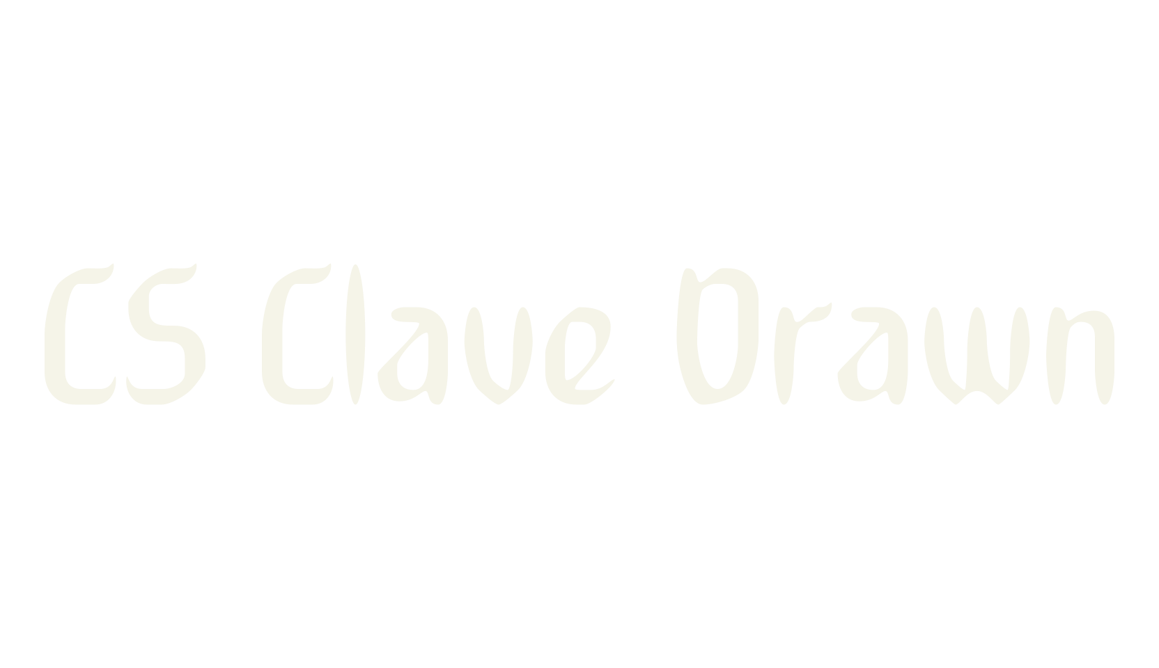 CS Clave Drawn, gothic font preview