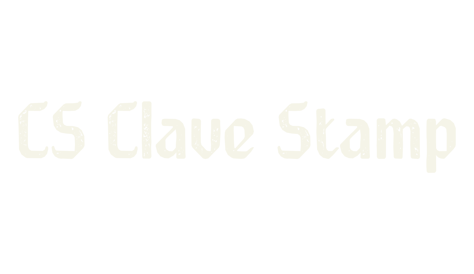 CS Clave Stamp, fantasy font preview