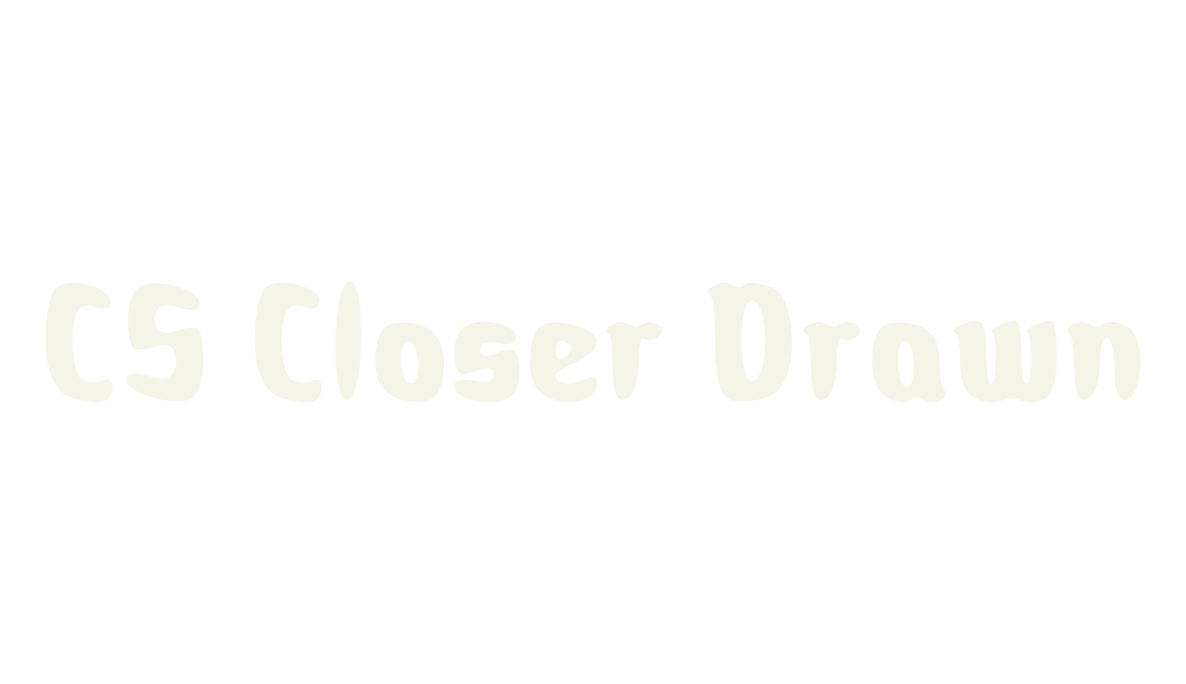 CS Closer Drawn, bold font preview