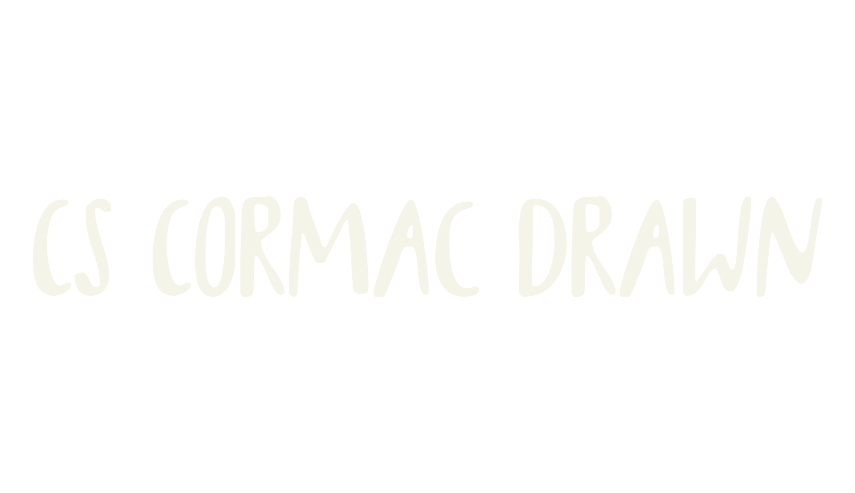 CS Cormac Drawn, display market font preview