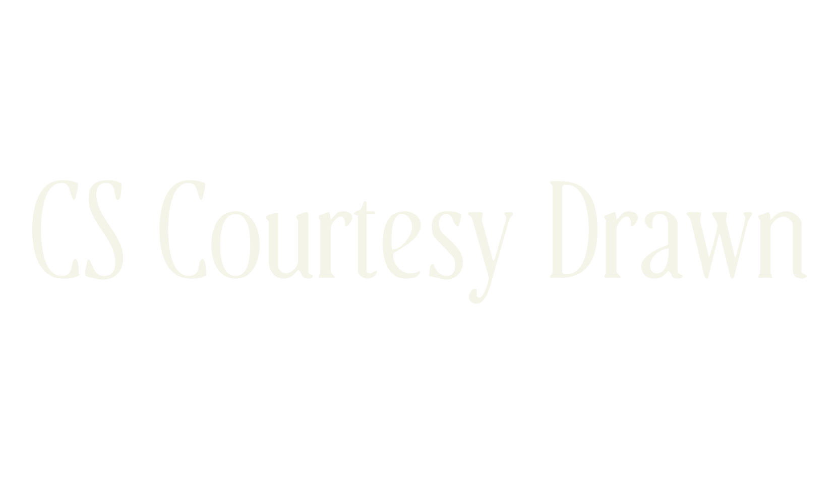 CS Courtesy Drawn, display market font preview