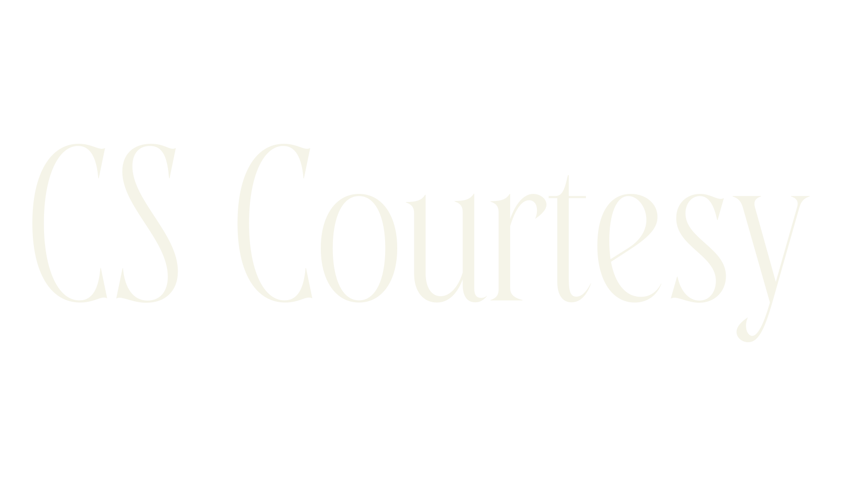 CS Courtesy, modern font preview
