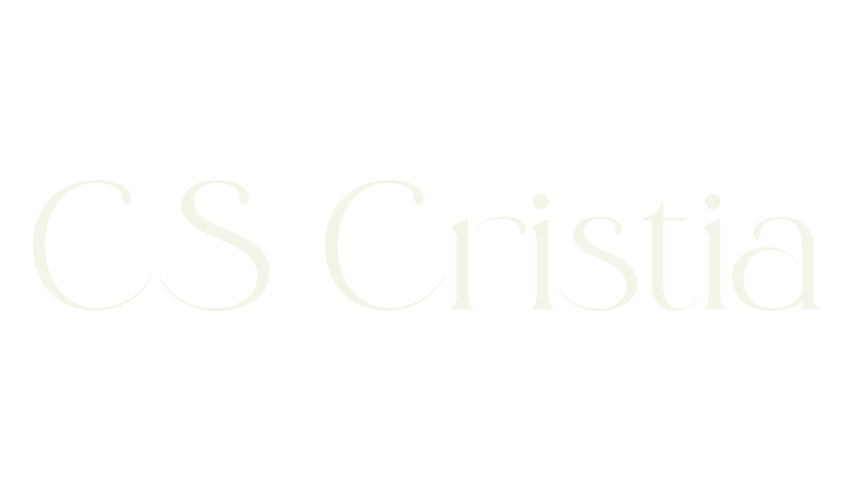 CS Cristia, serif font preview