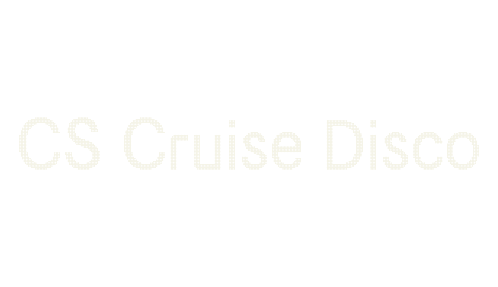 CS Cruise Disco, poster font preview