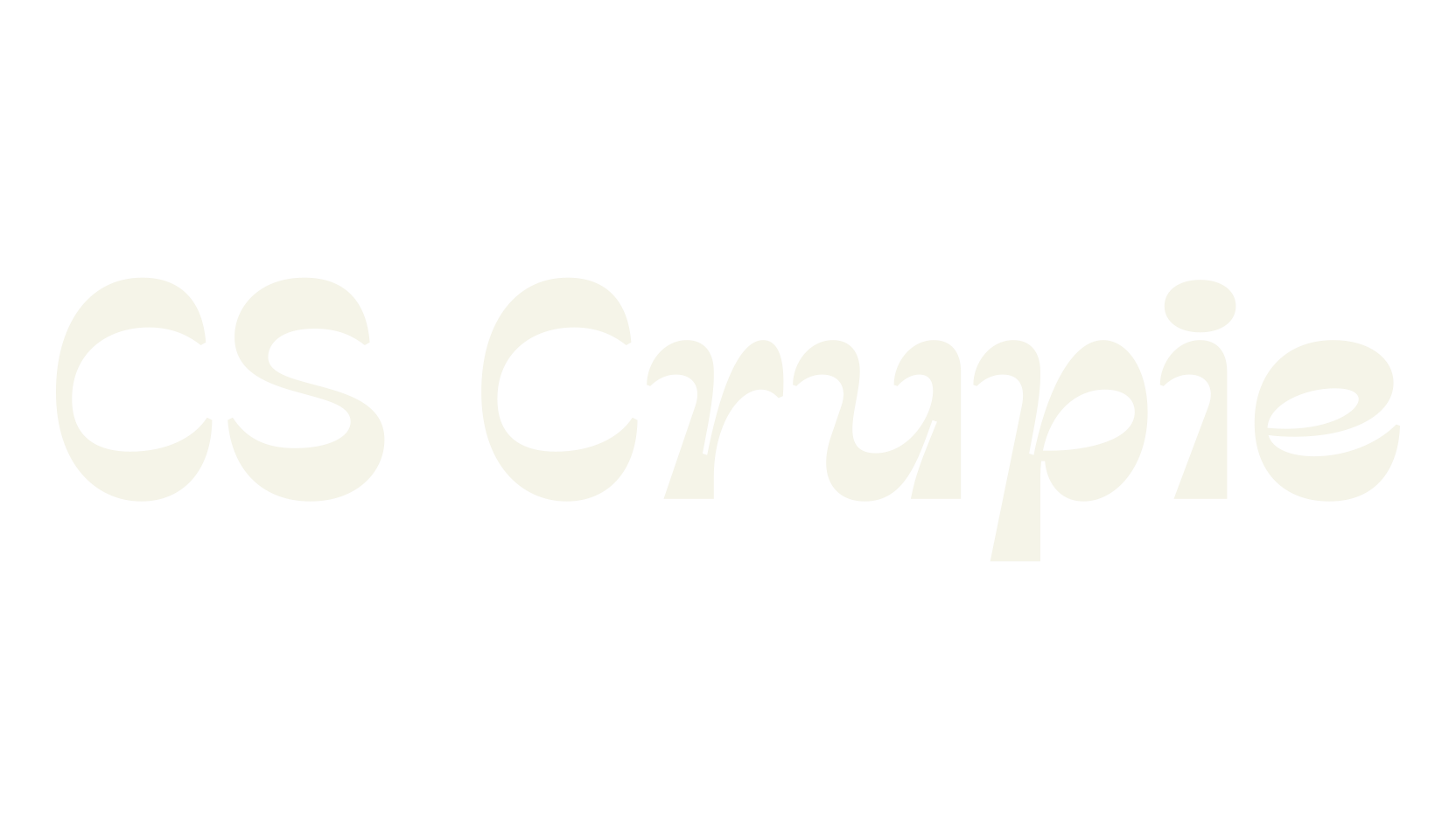 CS Crupie, 80s font preview