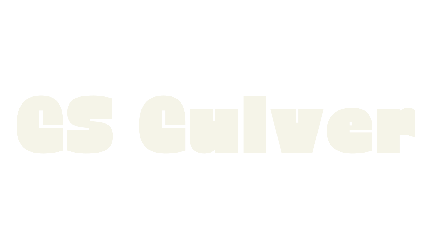 CS Culver, logo font preview