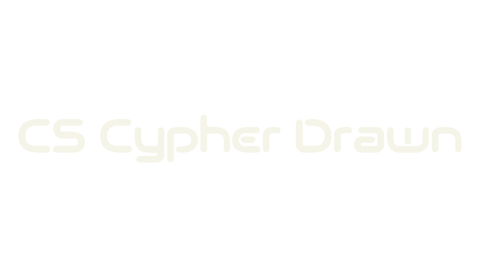CS Cypher Drawn, display market font preview