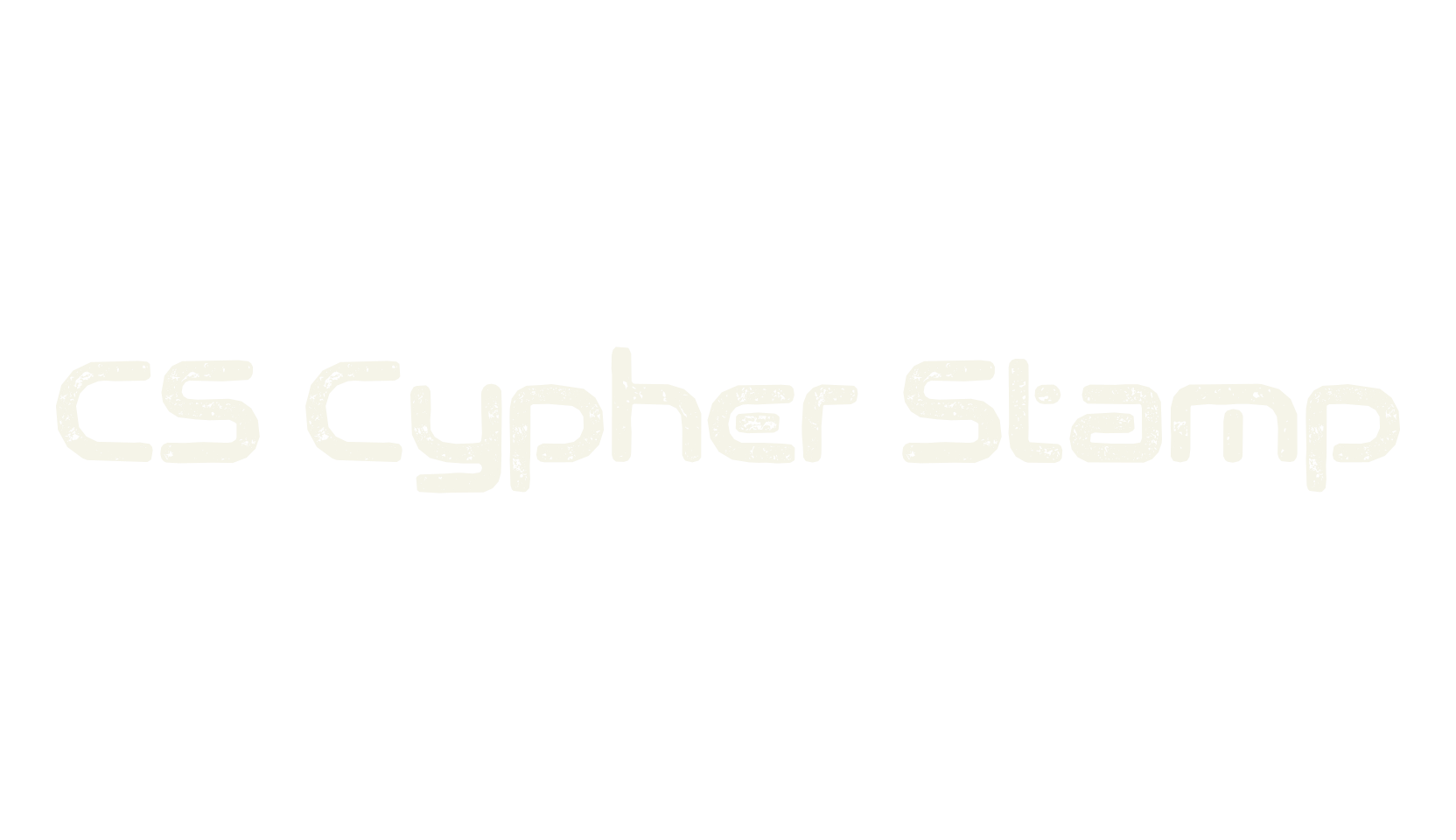 CS Cypher Stamp, display market font preview