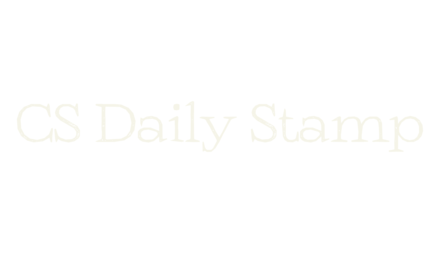 CS Daily Stamp, serif font preview