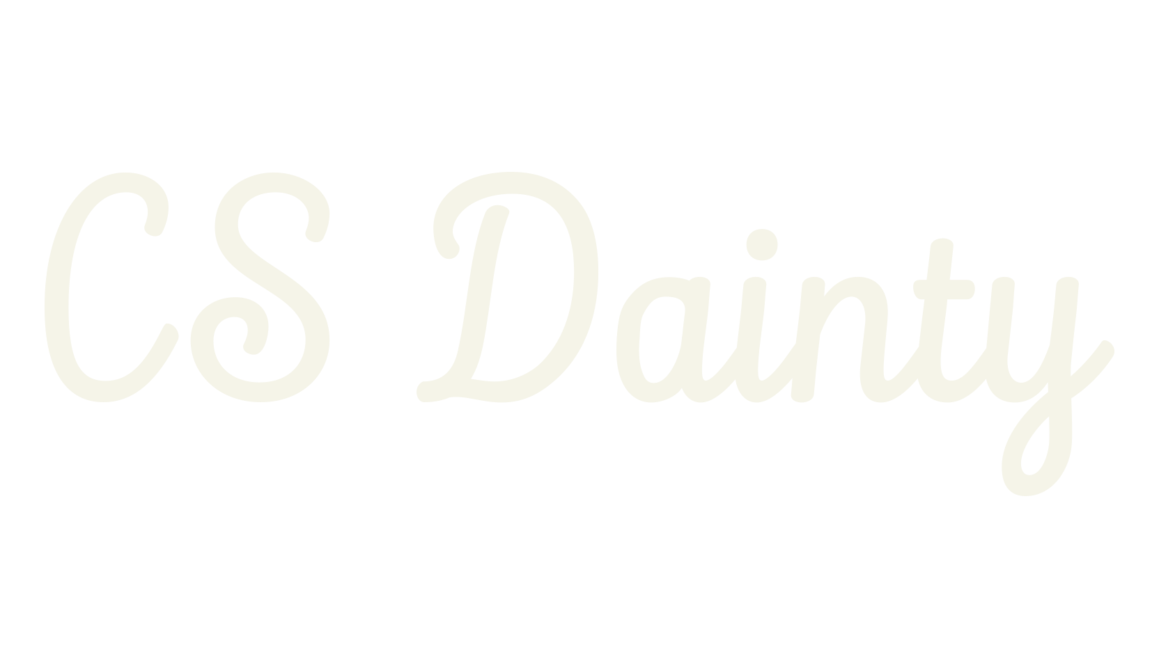 CS Dainty, script font preview