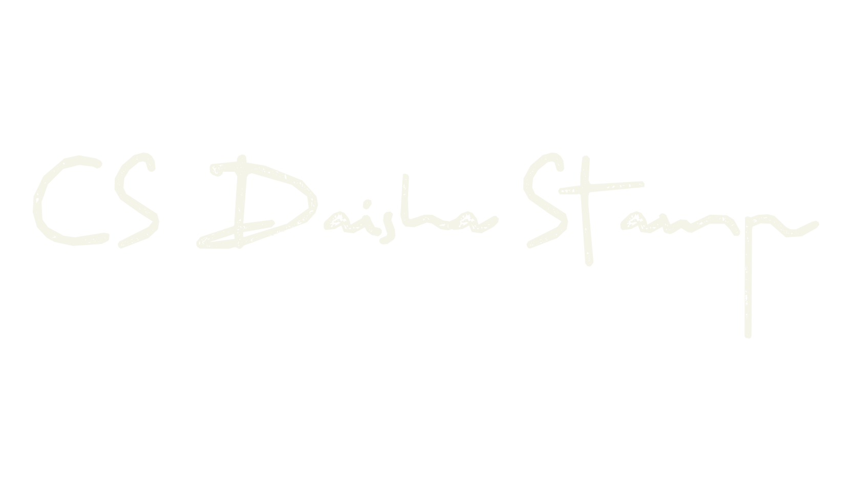 CS Daisha Stamp, handwritten font preview