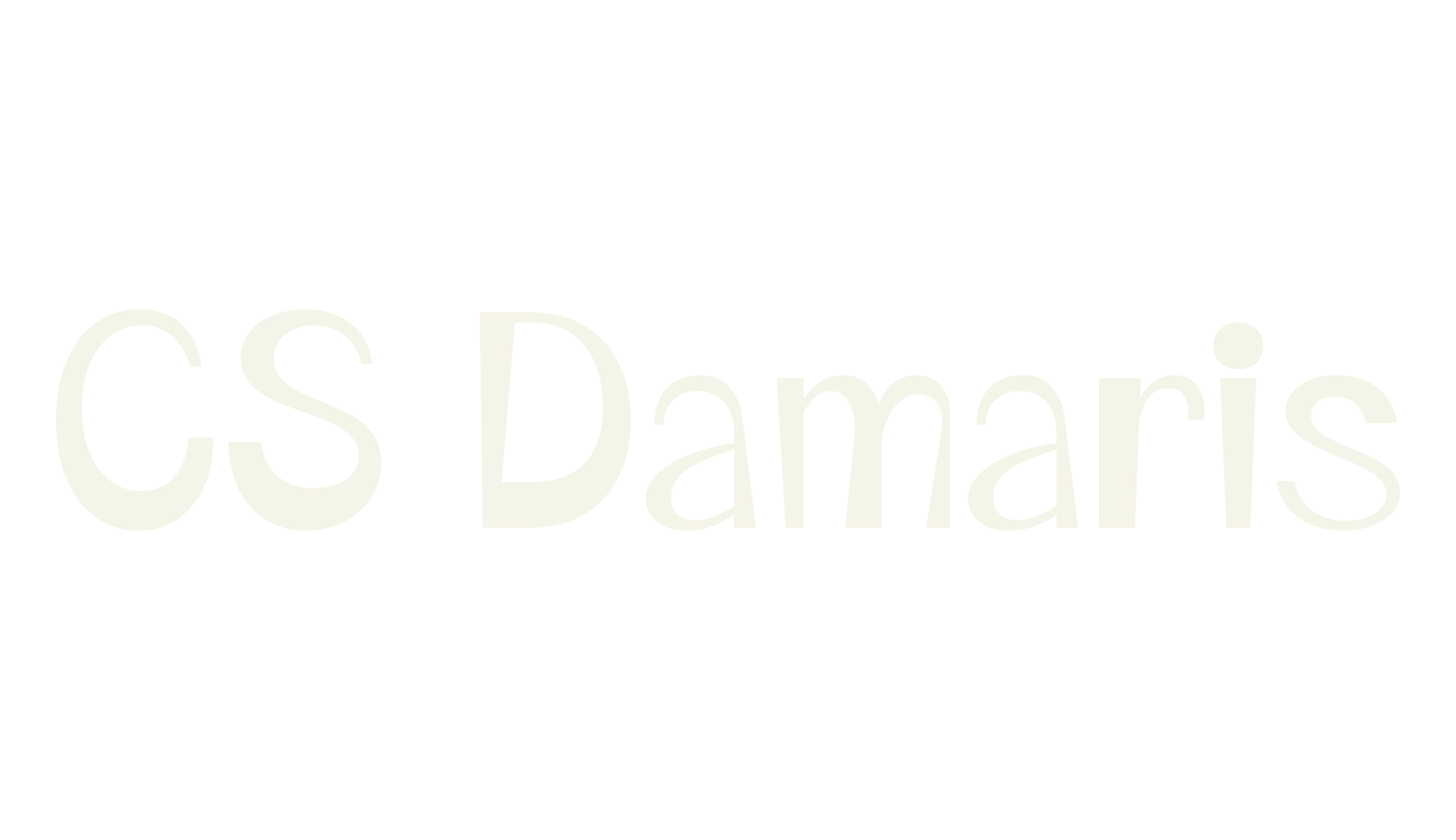 CS Damaris, logo font preview