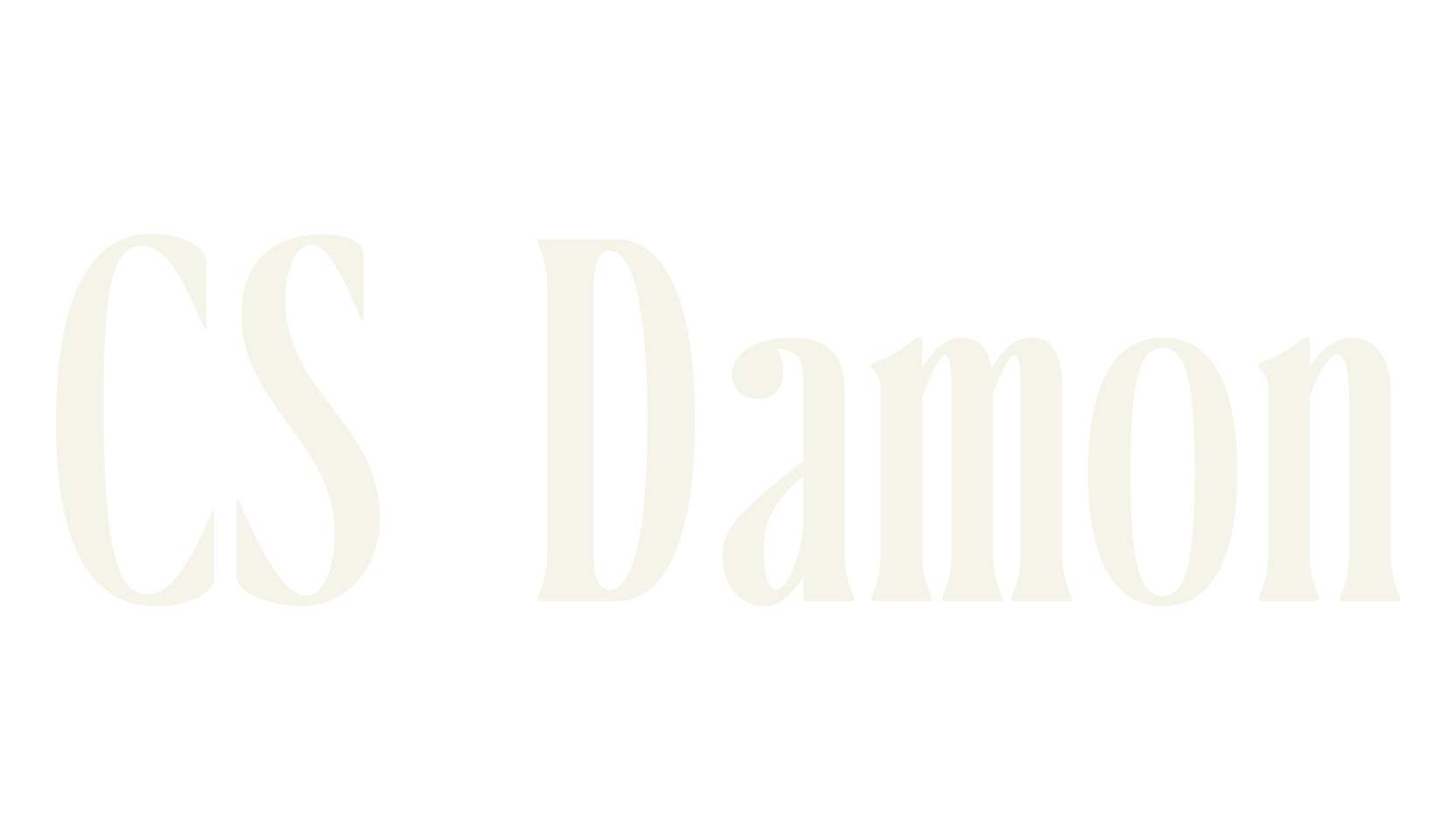 CS Damon, condensed font preview