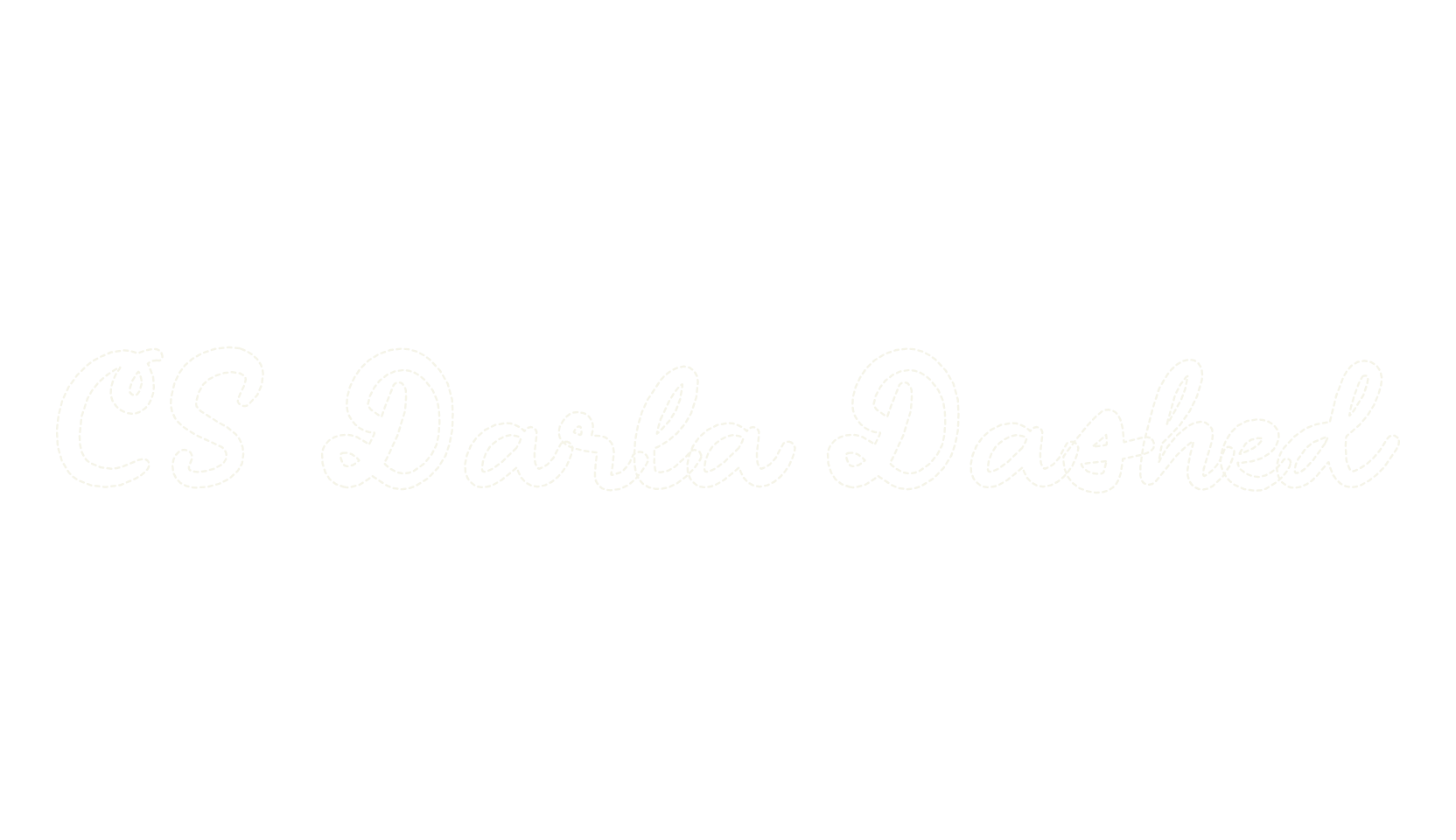 CS Darla Dashed, fashion script font preview
