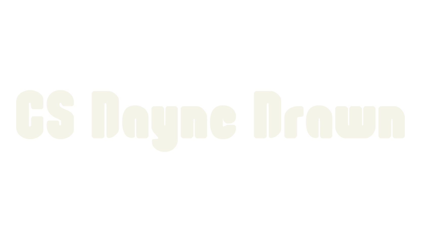 CS Dayne Drawn, display market font preview