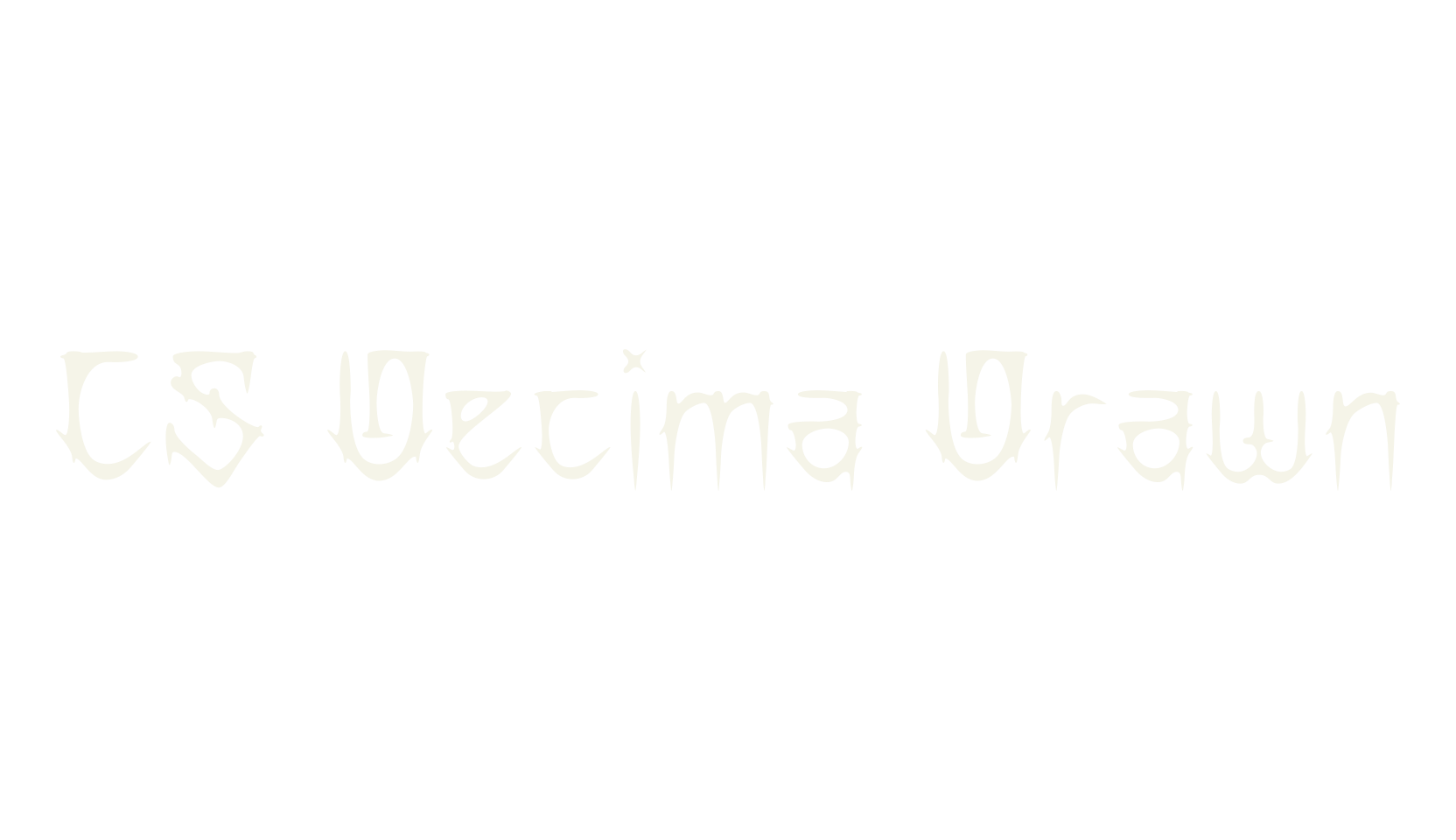 CS Decima Drawn, chicano font preview