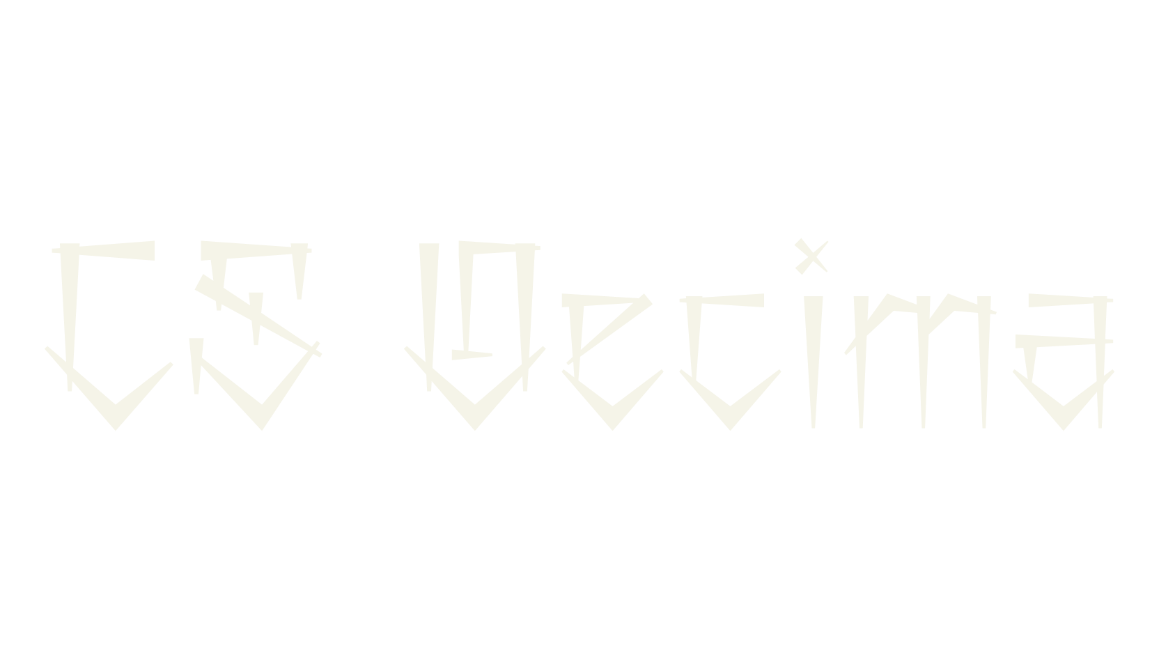 CS Decima, graffiti font preview