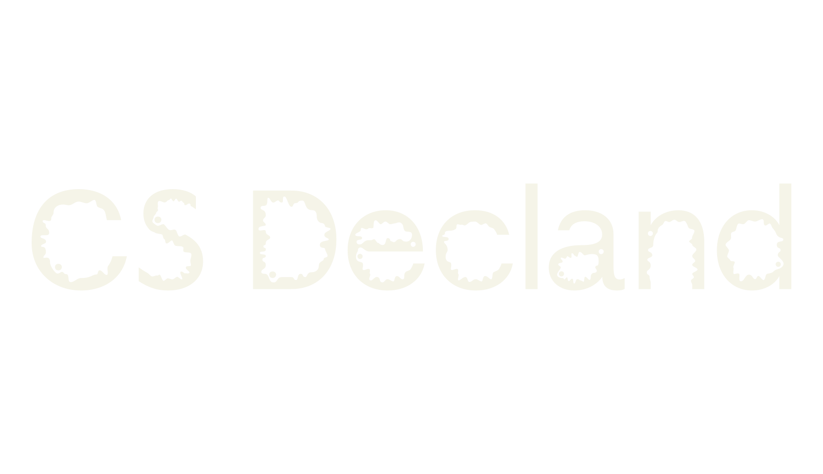 CS Decland, psychedelic font preview
