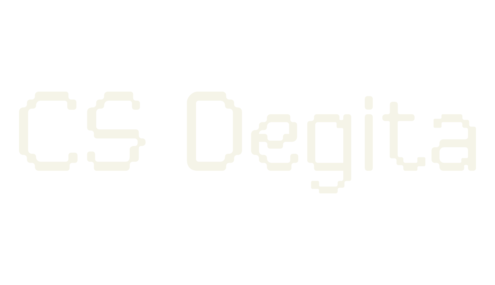 CS Degita, pixel font preview
