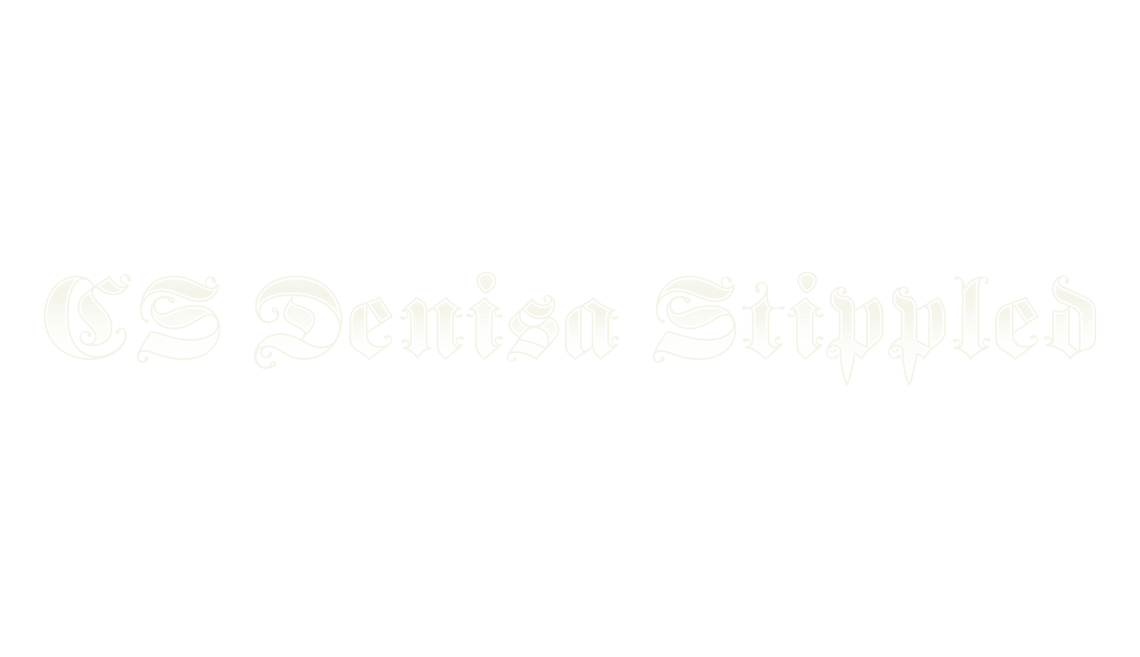 CS Denisa Stippled, fantasy font preview