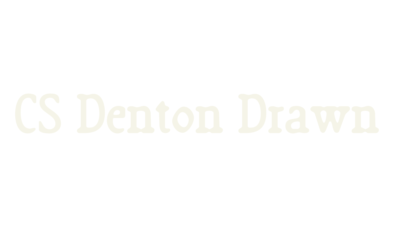 CS Denton Drawn, display market font preview