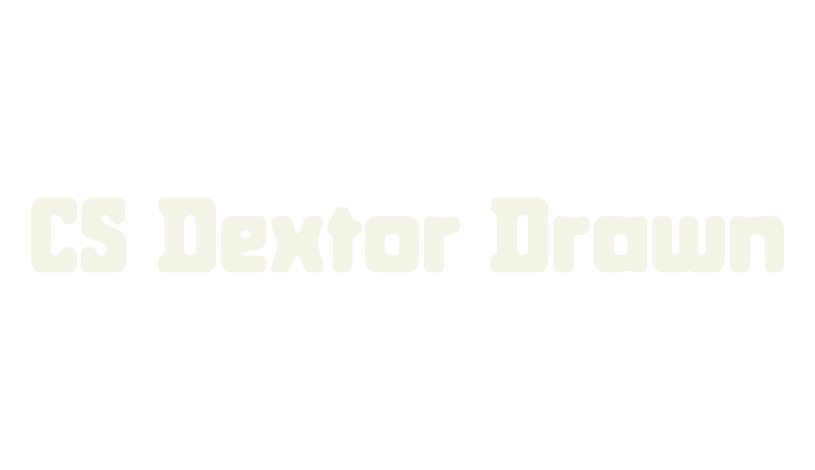 CS Dextor Drawn, display market font preview